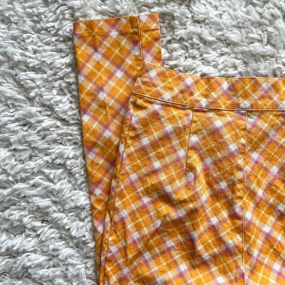 Urban Outfitters Pink & Orange Plaid Pants - Picture 2 of 5